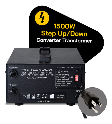 Transformador Convertidor De Voltaje Elc Serie T 1500w 110-2