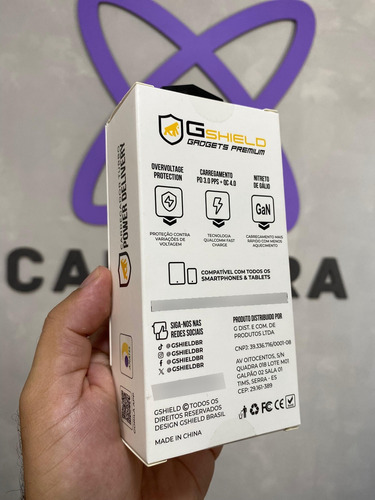 Carregador Gshield Turbo Delivery Usb A/c - 33w Branco