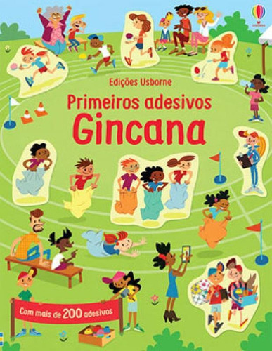 Gincana: Primeiros Adesivos, De Greenwell, Jessica. Editora Usborne, Capa Mole Em Português