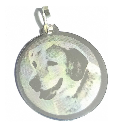 Foto Medalla Plata 925 Personalizada Redonda 20mm