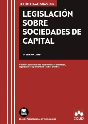 Legislación Sobre Sociedades De Capital - Editorial Colex