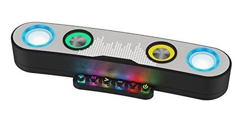 Aurtec Rgb Juego Bluetooth Inalámbrico Altavoz, 10w Mcx13