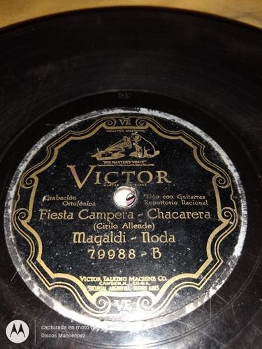 Pasta Agustin Magaldi Pedro Noda Victor C125