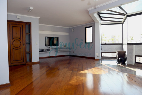 Imagem 1 de 24 de Apartamento De Alto Padrão Com 146m² Com 4 Dormitórios Sendo 1 Suíte Master, Living Ampliado E 2 Vagas Na Vila Moinho Velho - Ap0021