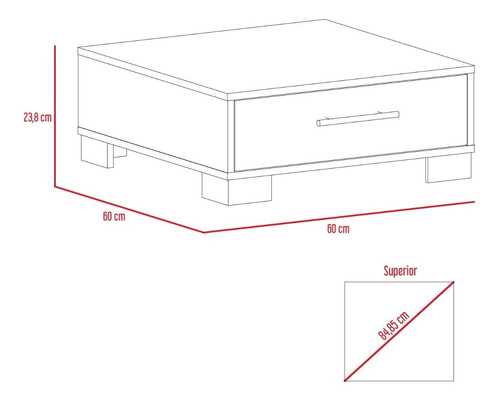 Mueble Bife + Mesa Centro Marsella - Gales / Duna