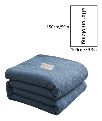 Manta De Cama De Algodón, Manta Térmica De Algodón Doble De