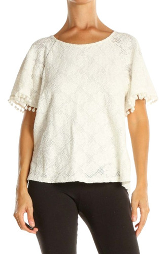 Blusa O Remera Blanca Transparencia Hindu Boho Chic