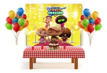Comprar Fondo De Tela De Mini Beat Power Rockers Decorar Candy Bar