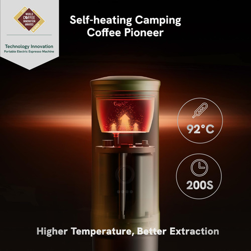 Máquina De Café Espresso Portátil Outin Usb-c, Camping
