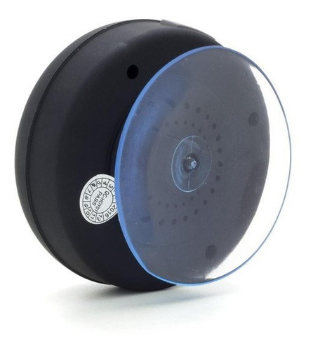 Caixa Som Banheiro Prova D'água Bluetooth Smartphone Top Cor Preto