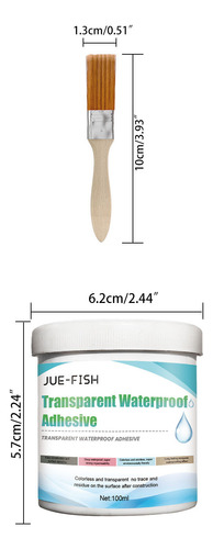 Agente De Fugas De Baño Adhesivo Transparente Invisible Migh