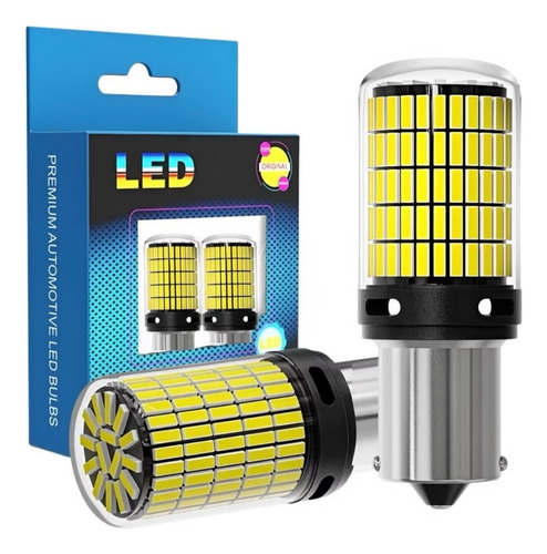 Par De Lâmpada Led Luz De Ré 1156 P21w Com Canbus Ba15s