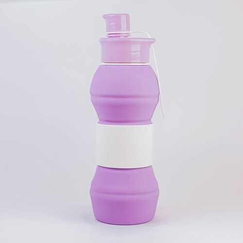 Botella Termo Plegable Silicon 400 Ml Gym Portatil Deportiva