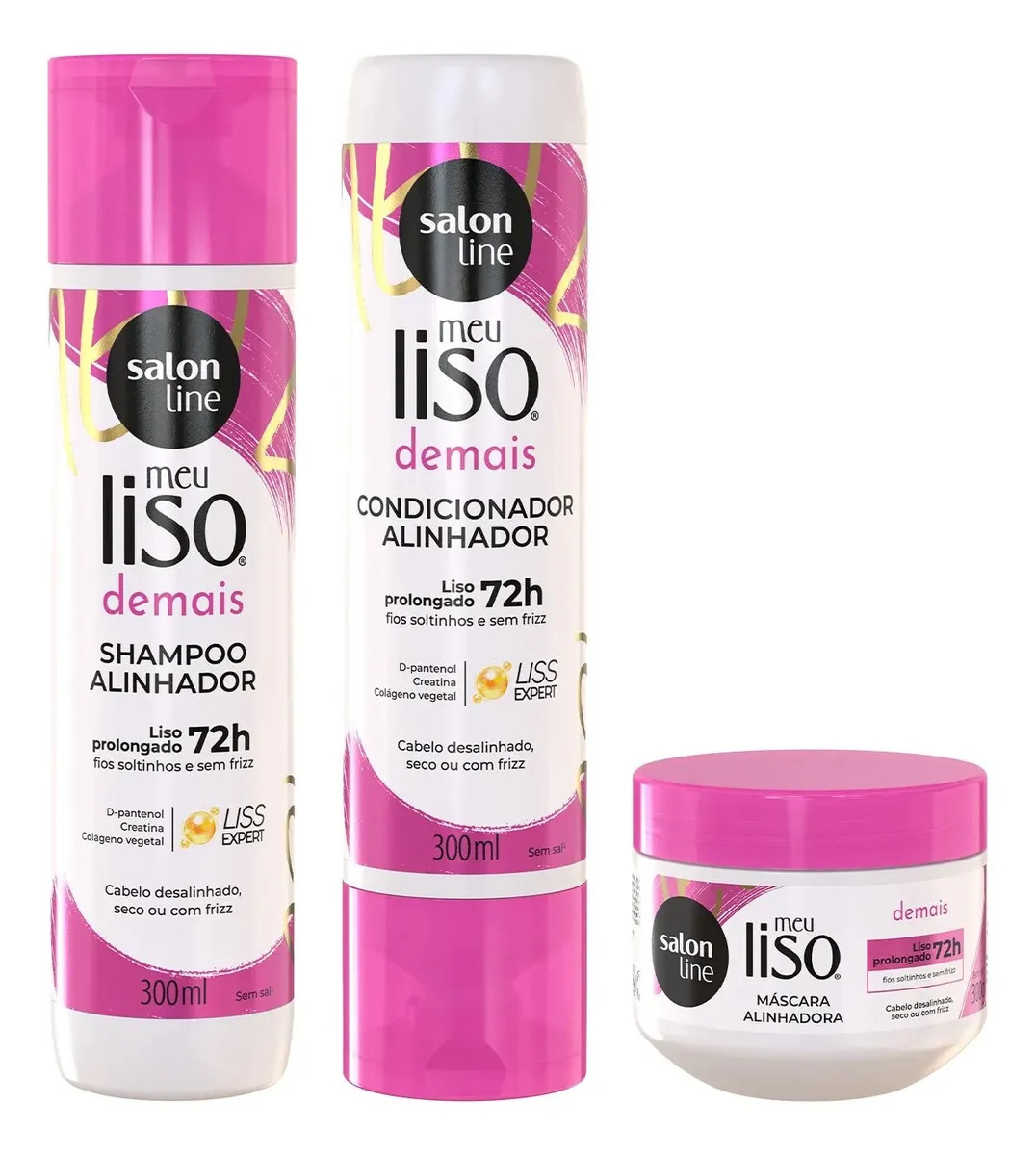 Kit Salon Line Meu Liso Demais C/3