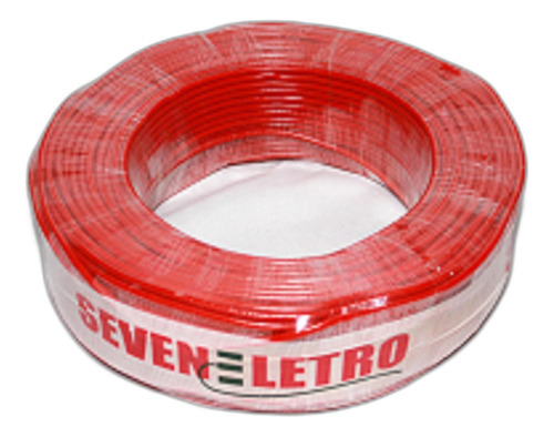 Fios Eletico Antichamas Flexível 4 Mm -100 Metros Vermelho