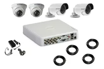 Comprar Kit Dvr Hikvision 8 Ch + 4 Cámaras Full Hd + Cables + Fuente