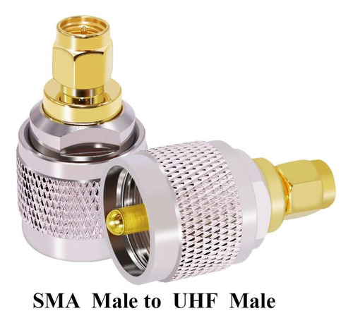 Cnario Sma Macho A Uhf Pl-259 Conector Coaxial Masculino Al
