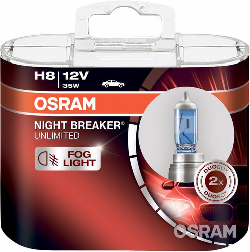 Bombillos X2 Osram H8 Night Breaker Unlimited 12v 35w