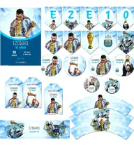 Comprar Kit Imprimible Argentina Campeón Con Messi Editable!