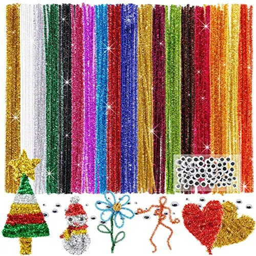  Set De Limpia Pipas Con Lentejuelas Y Ojos Movibles, Compat