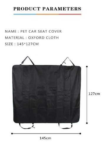 Imagen 4 de 4 de Lona Funda Manta Protectora Cubre Asiento Auto Para Perros