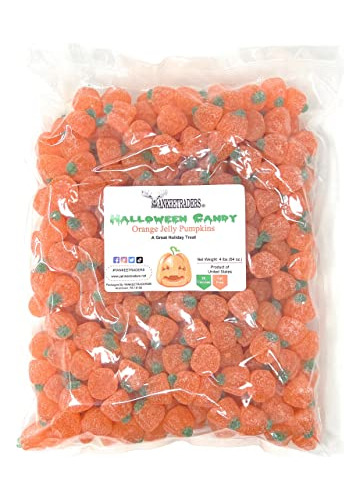 Orange Jelly Pumpkin Shaped Candy, Autumn, Halloween Bulk 4 