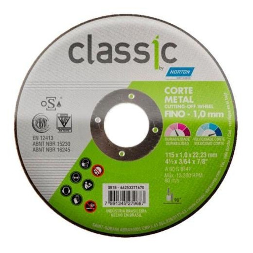 Disco Corte 7x3mmx7/8 Classic - Norton