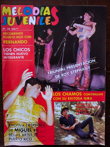 Menudo, Los Chamos, Los Chicos Revista Melodías Juveniles