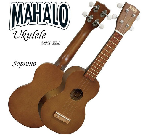 Ukulele Soprano Mahalo Mk1tbr Kahiko Natural