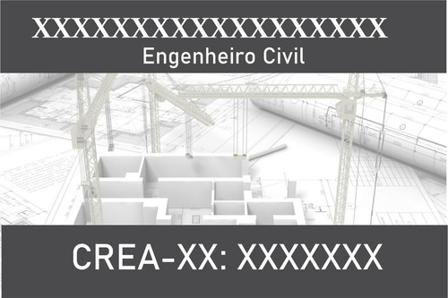 Placa Sinalização Engenheiro Obra Construção Civil 100 X 60