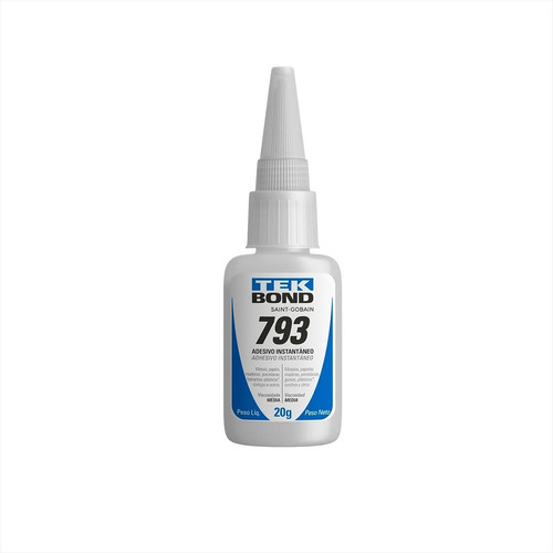 Cola Instantânea 793 Colagens De Alta Velocidade Tekbond 20g Cor Incolor