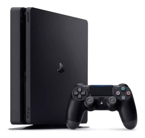 Imagen 1 de 3 de Sony PlayStation 4 Slim 1TB Hits Bundle: God of War/Gran Turismo Sport/Uncharted 4: A Thief's End color negro azabache