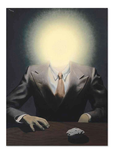 Cuadro Canvas  El Principio Del Placer Magritte 51x70 Cm