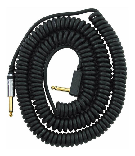 Imagen 1 de 4 de Cable Para Instrumento Vox Vcc-90 En Espiral Color Negro