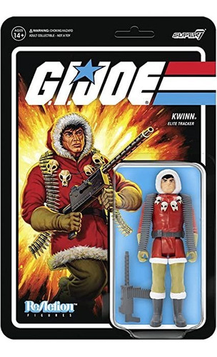 Super7 G.i. Joe Kwinn - Figura De Reacción De 3.75 Pulgadas