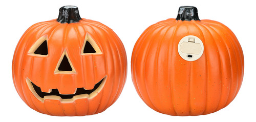 Divertidas Luces De Calabaza Con Forma De Cara De Pascua Par