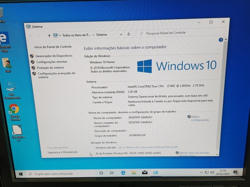 Dell Vostro 220s - Core 2 Duo E7400 - 3gb - Hd 250gb