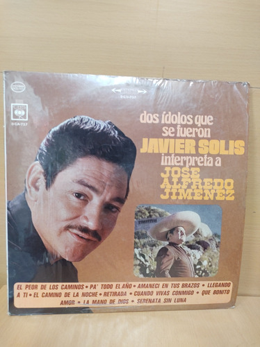 Javier Solís - José Alfredo Jiménez - Vinilo Lp Vinyl 