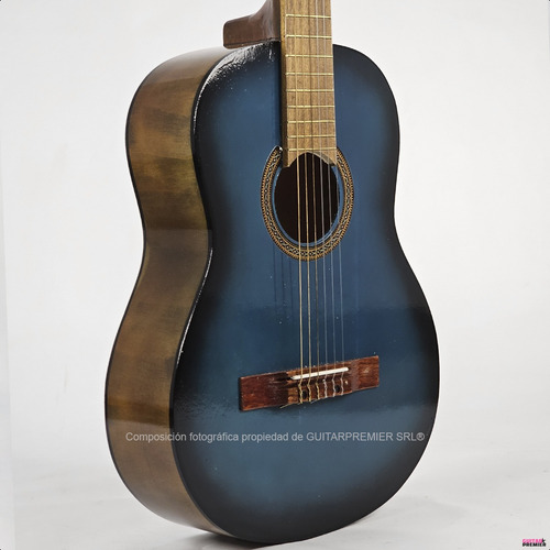 Guitarra Electro Acustica Criolla Funda Pua Colores Color Azul Material del diapasón Madera Orientación de la mano Zurdo