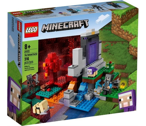 Lego Minecraft - O Portal Em Ruínas 316pçs - 21172