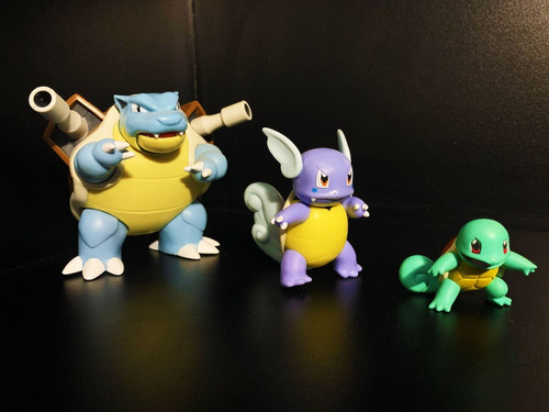 Lote Pokémon Jazwares Tomy Squirtle Wartortle Blastoise (Usado)