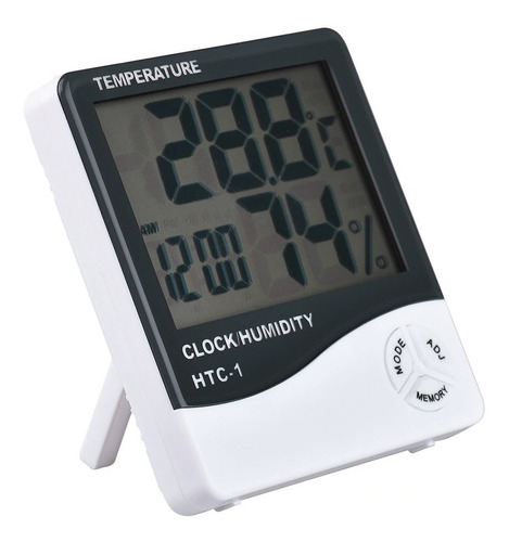 Termometro Higrometro Termohigrometro Reloj Alarma Digital