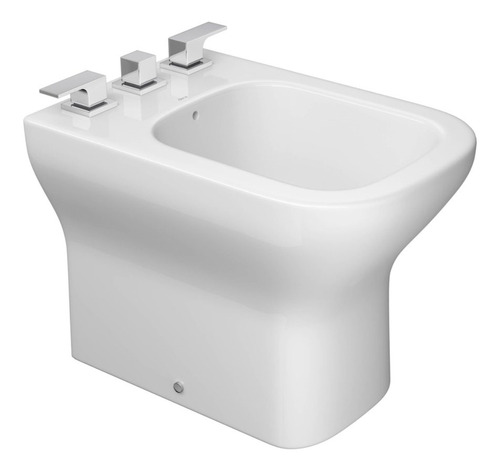 Bidet Baño Loza De 3 Agujeros Sanitarios Blanco Deca Promo