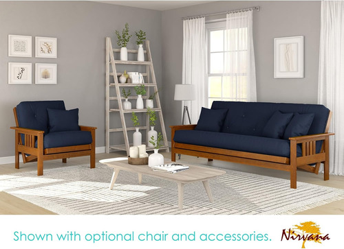 Juego De Futon Tamaño Completo Madera Noble Nirvana Futons