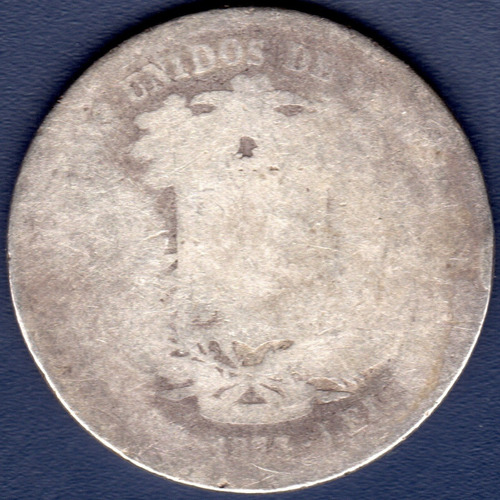 Moneda De 50 Centavos De 1873 Bamba