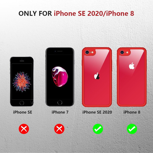 Funda Case Para iPhone SE 2020/2022 Uso Rudo Cubierta Rígida