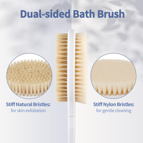 Cepillo De Ducha Corporal Con Exfoliante De Espalda: