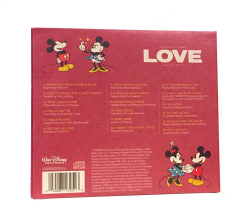 Imagen 2 de 2 de Disney Love Cd Nuevo Original La Sirenita Bella