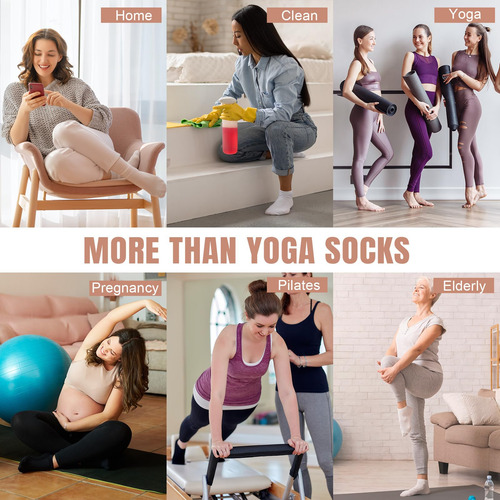 Toes Home - Calcetines Antideslizantes Para Mujer, Calcetine