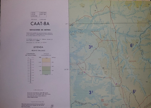 Carta Aeronautica Caat 8 A ( Arg, Bra, Par ) - Original Anac